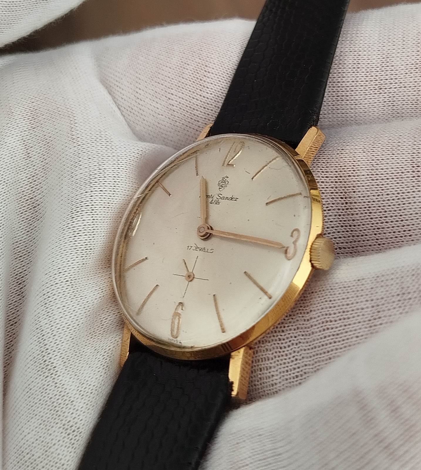 Vintage Henri Sandoz & Fils Men’s Watch 34mm | Sub-Second | AS 1790/92 | Swiss