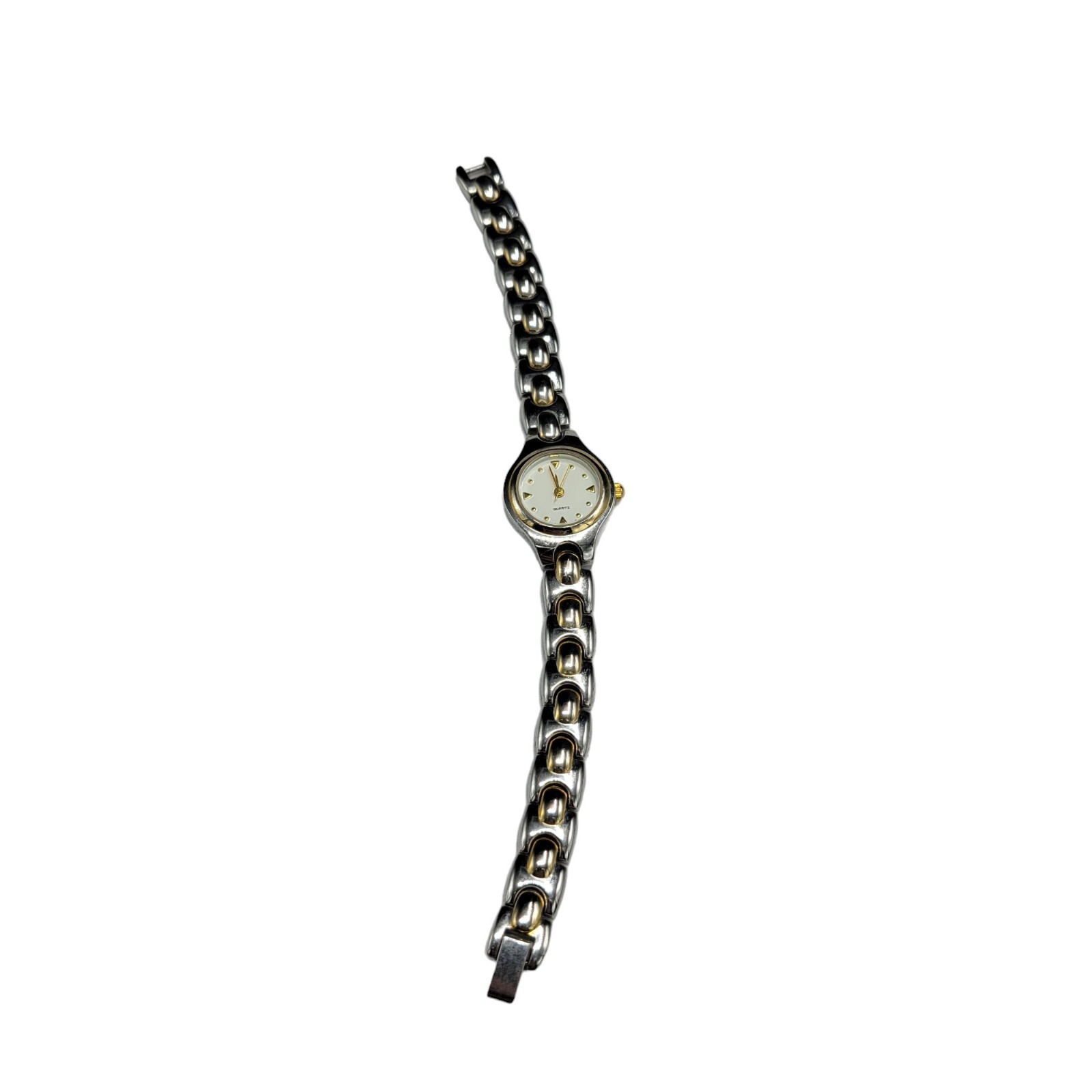 Quartz Women’s Silver Tone Snap Clasped Band Analog Watch