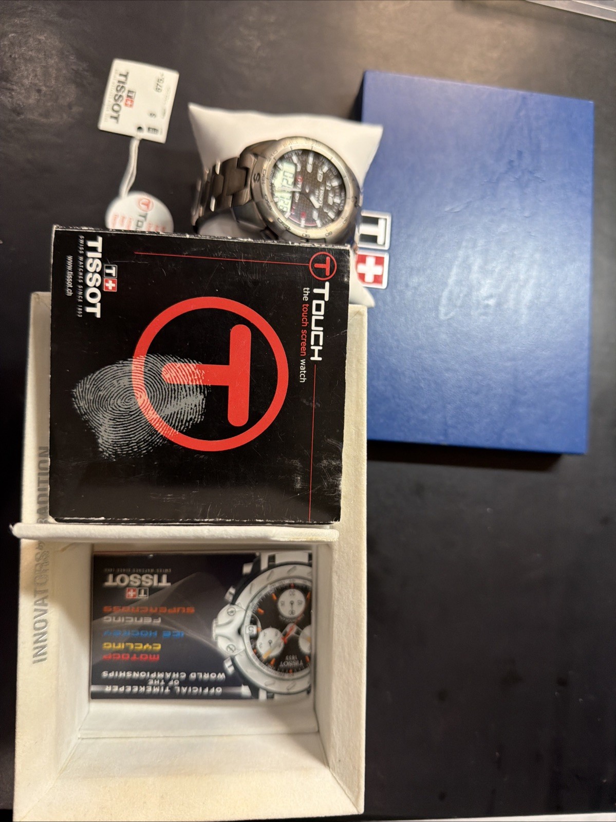 Tissot T-Touch Titanium Carbon Fiber Dial Men’s Watch – Z253/353 with Box & Docs