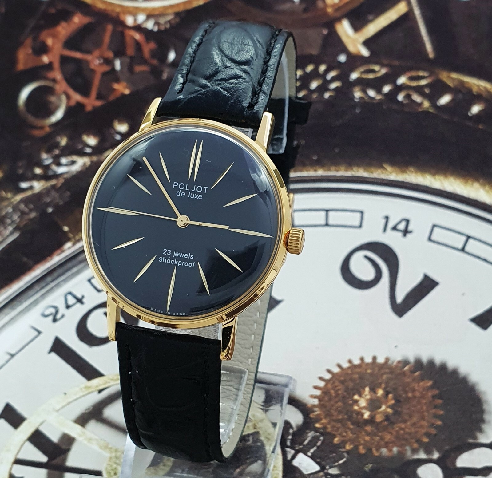 Poljot De Luxe ULTRA SLIM 2209 Dress Men’s Mechanical Watch Vintage Style USSR
