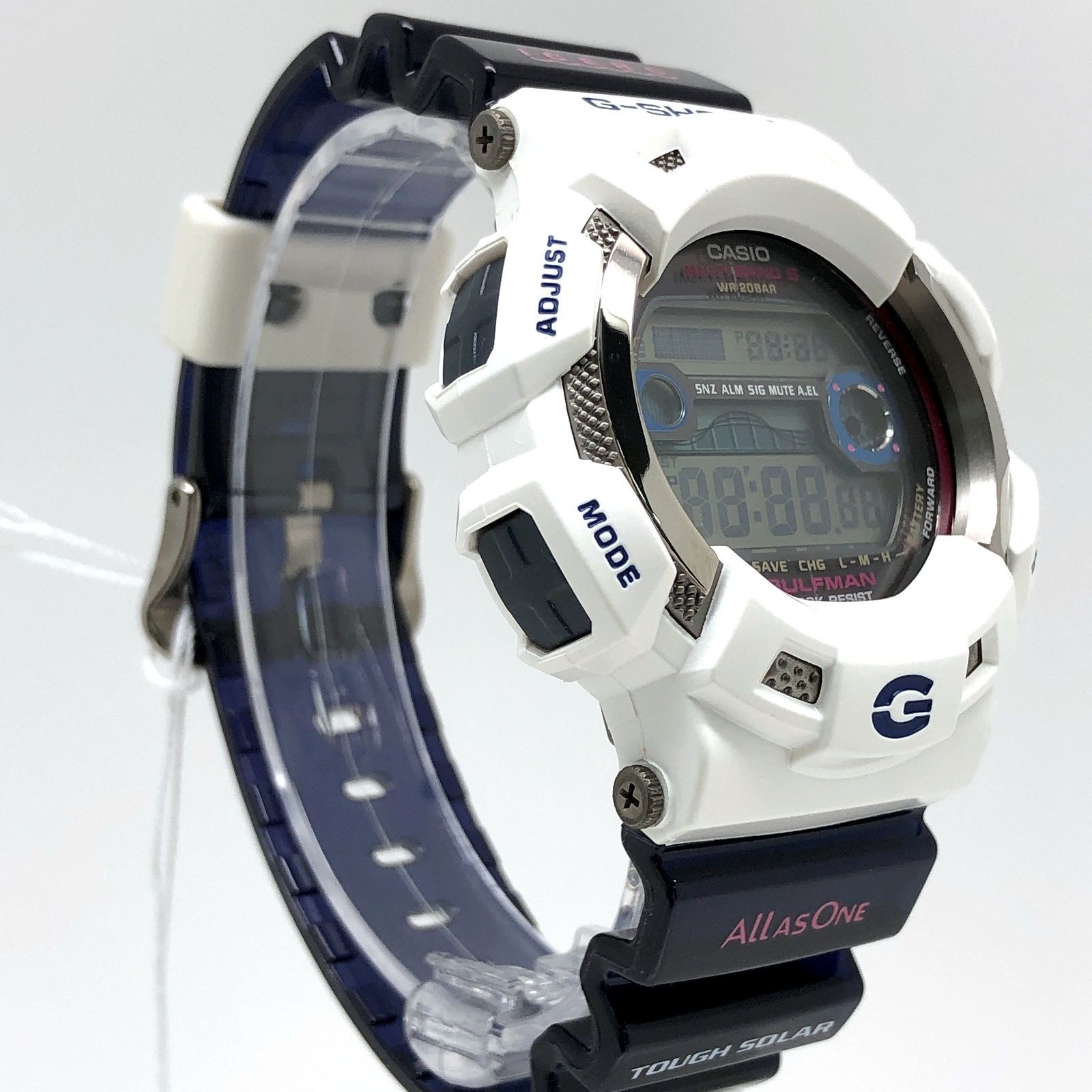 G SHOCK G SHOCK GW 9110K 7 GULFMAN Gulfman Ilkuzhi Radio Solar White Blue Skelet