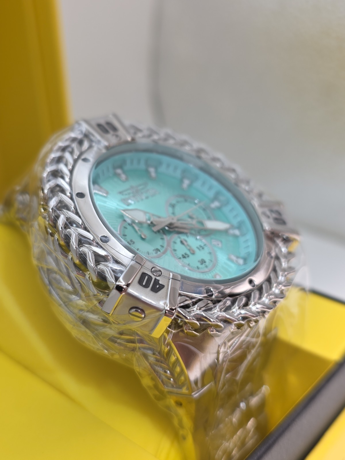 Invicta Bolt Hercules Mens 54mm Silver Tone Bracelet Chrono Watch Men’s Watch