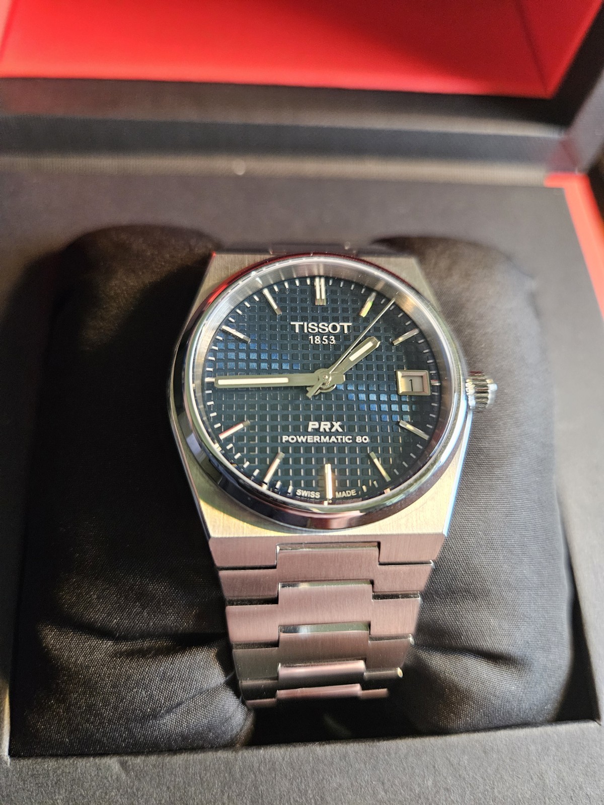 Tissot PRX Blue Powermatic 80 35mm Automatic Unisex Watch T137.207.11.041.00