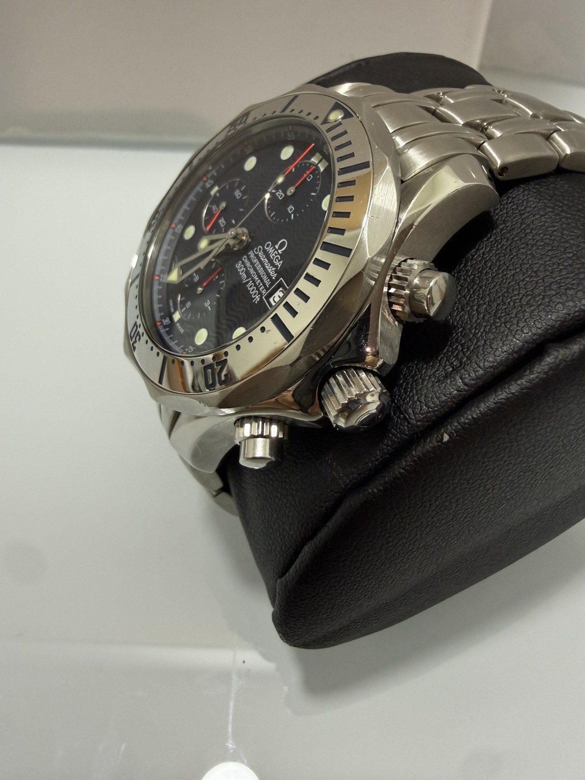 Omega Seamaster Professional 300M Chronograph Automatic Blue Wave Dial Watch
