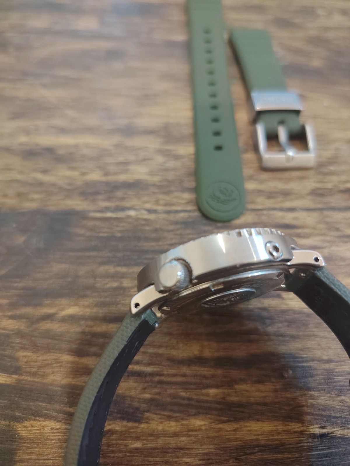 Seiko Mini Tuna SUT405P1 Solar Powered 38mm watch Safari Edition