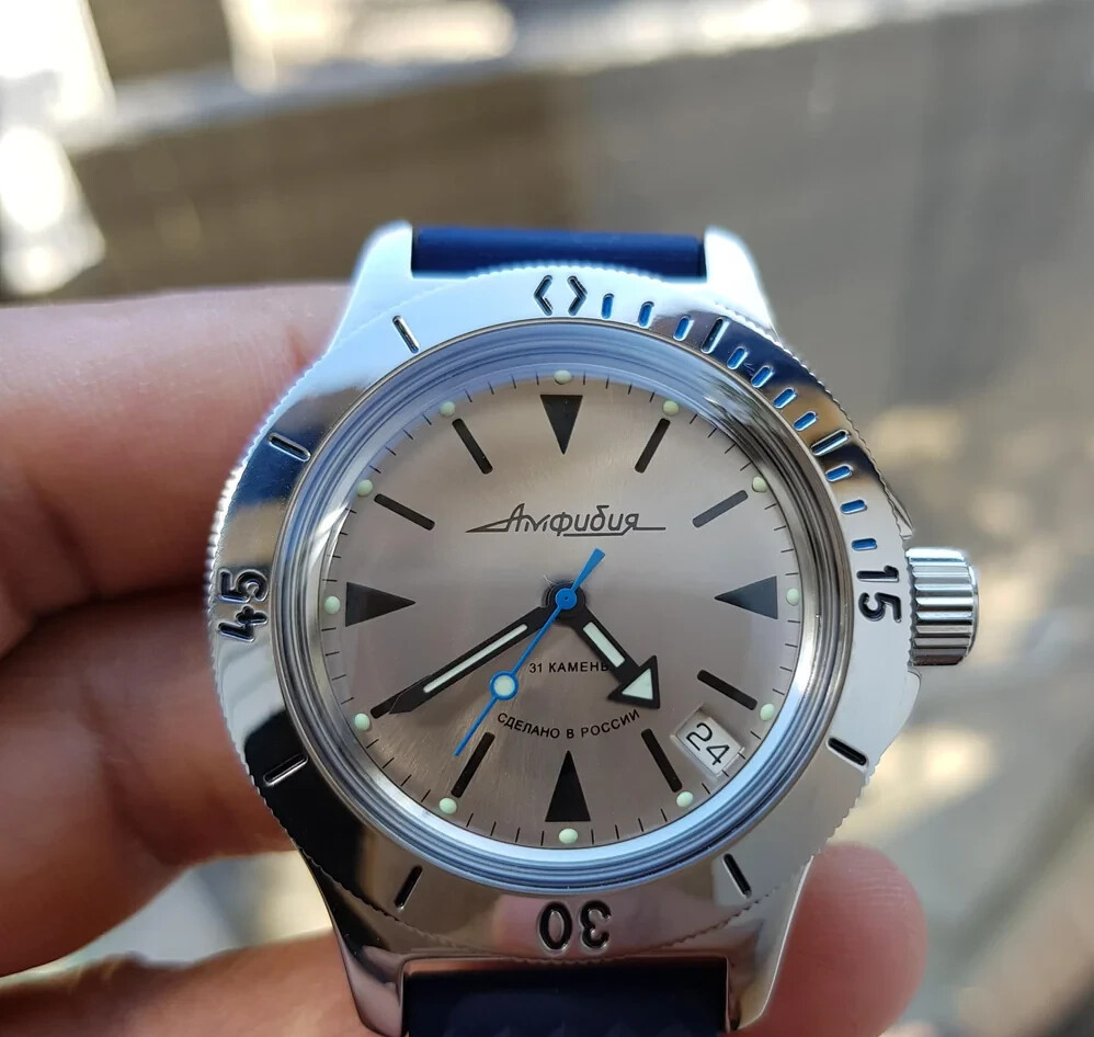 Vostok Amphibia 120849 Watch Scuba Diver Mechanic Automatic US SELLER