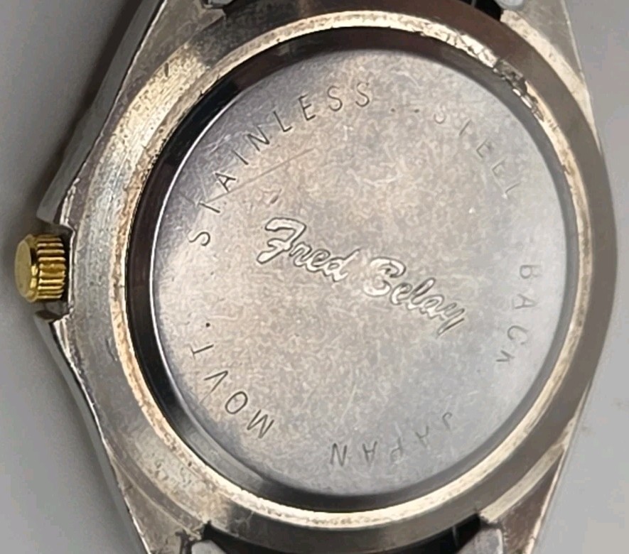 Fred Baley 38mm Dive Style Case Japan Quartz Watch SS Link band New Battery Runs