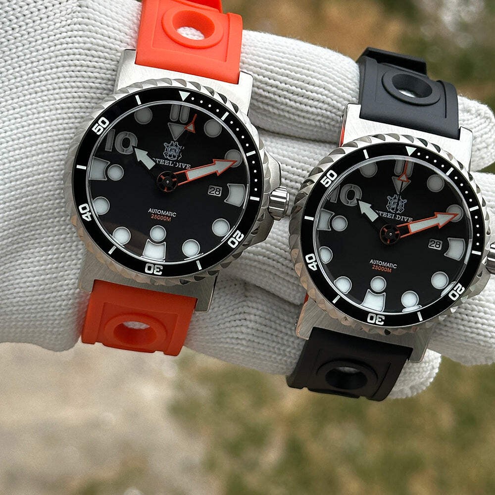STEELDIVE SD1982H — Date Function 46.5MM Sapphire Ceramic Bezel NH35 Dive Watch
