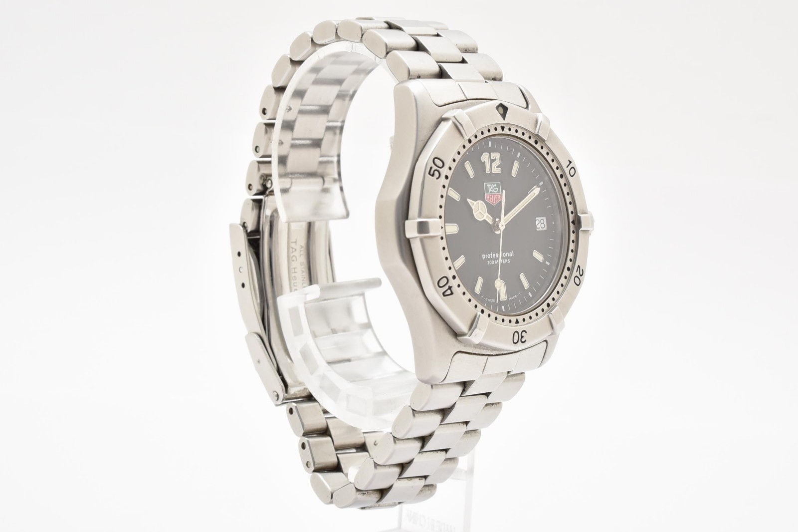 TAG Heuer 2000 Professional WK1110 Black Dial Quartz Stainless Steel Men’s Watch