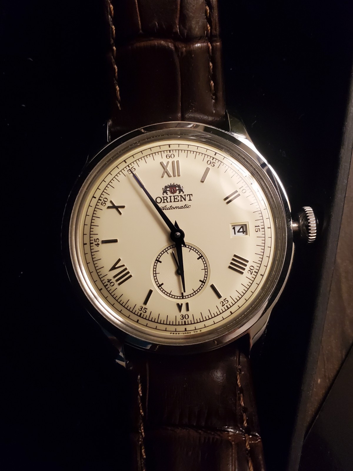 Orient Bambino 38mm Small Seconds Cream Dial RA-AP0105Y30B Automatic Men’s Watch