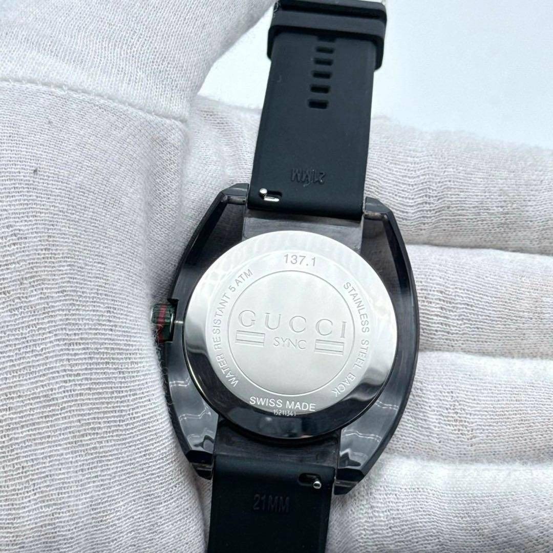 Gucci 137.1 Sink Watch Sherry Line Black Dial Men’s Watches New belt Used Item