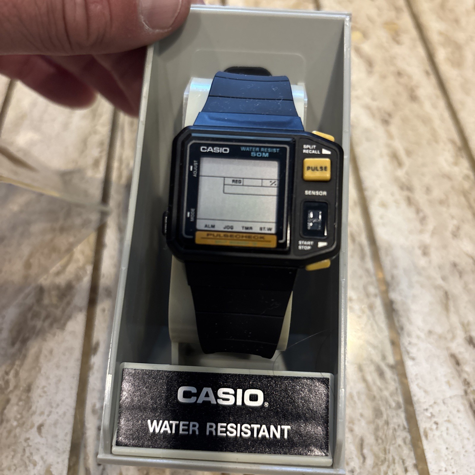 vintage Casio JP-100W 1987 First Pulse Watch Never Worn