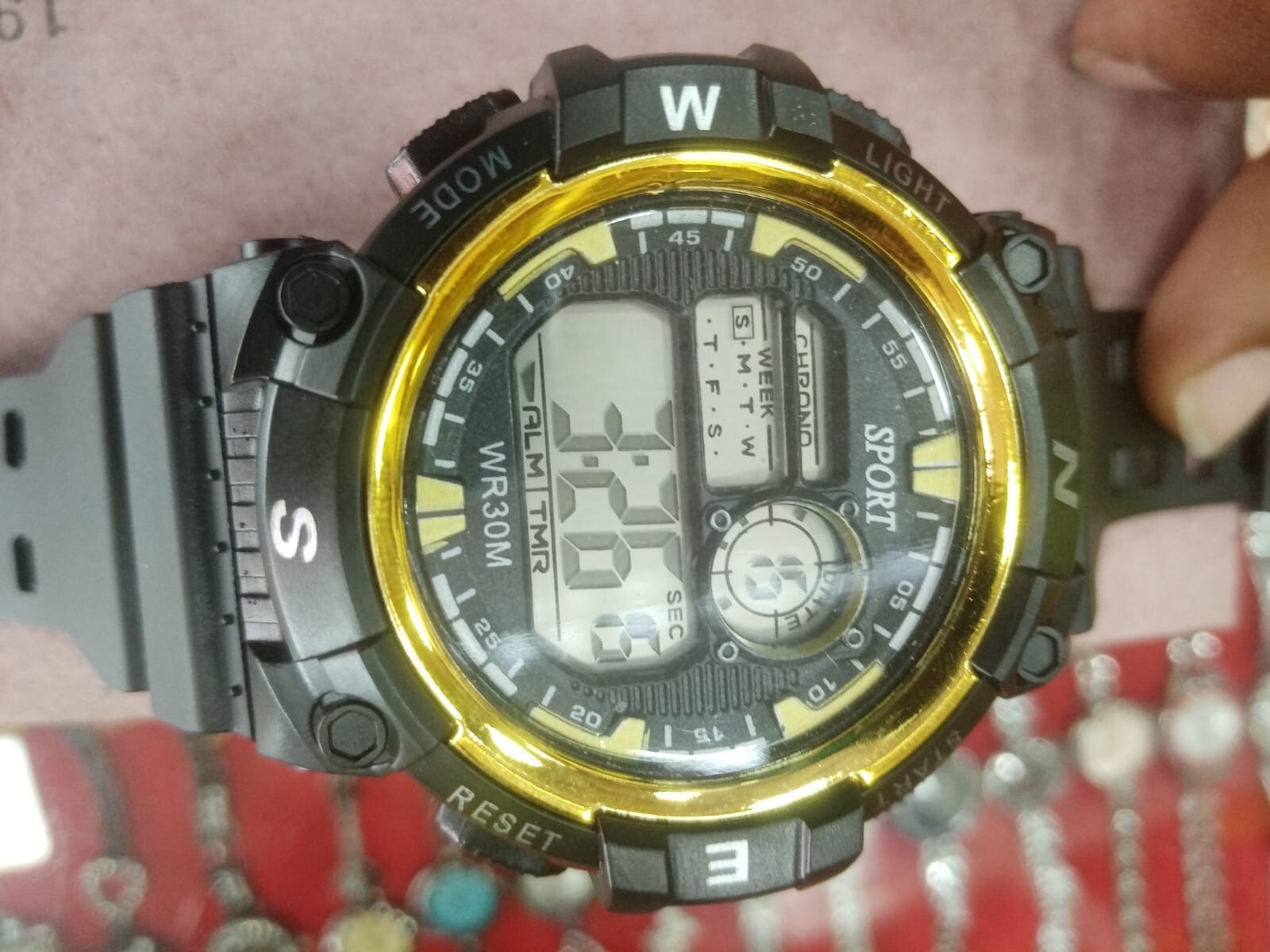 1Pcs Digital Sports Watch Large Face Water Resistant Wrist Watches For Men New