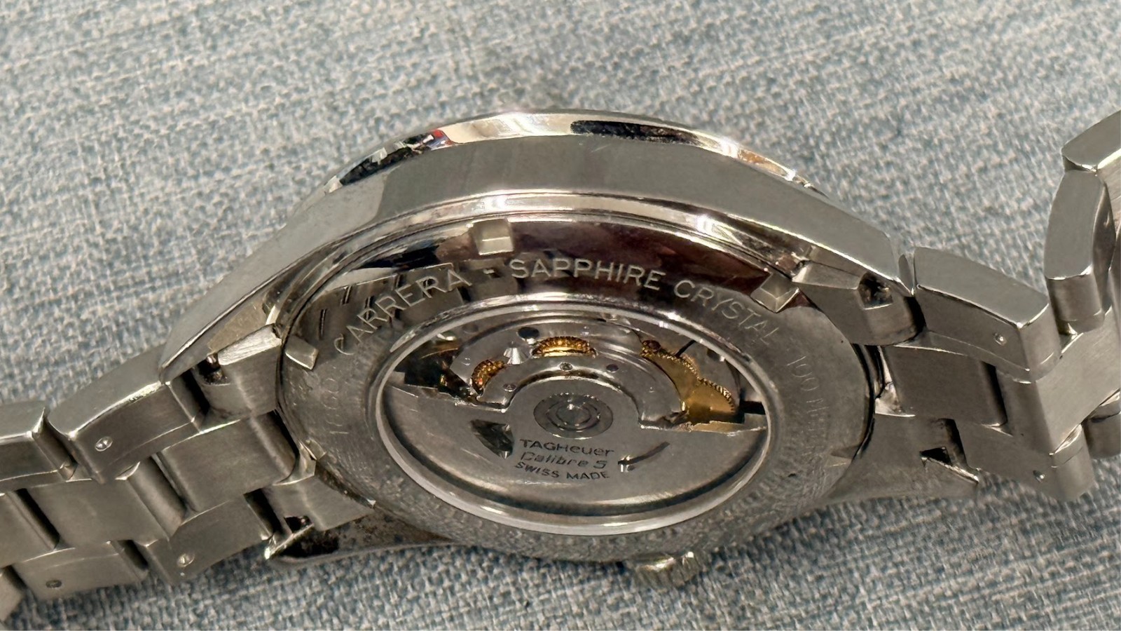 TAG Heuer Carrera Calibre 5 WV211N Men’s Wristwatch 39 mm
