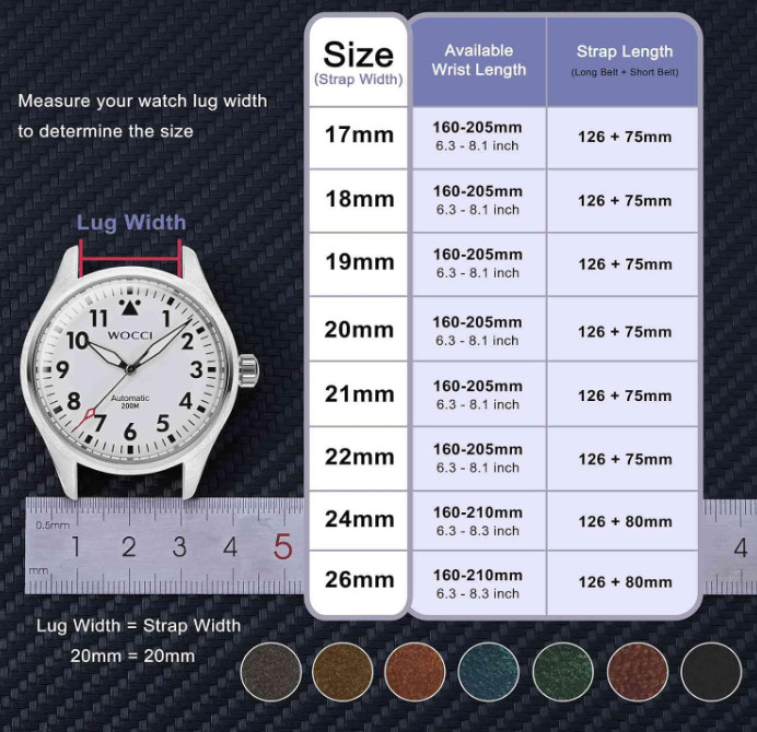 Correa De Reloj Estilo Vintage De Piel Top Grain 17mm Para Hombre Con Hebilla Pl