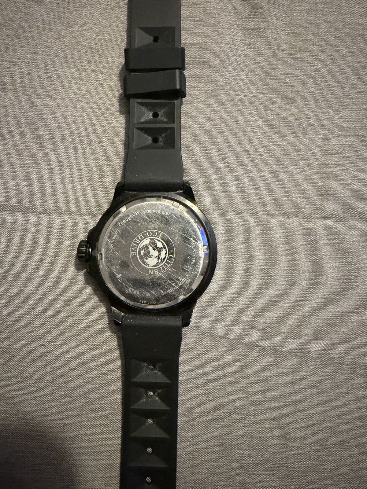 Citizen Eco-Drive AW1461-58H Men’s 43m Solar Watch Black Gray Dial +Extra Straps