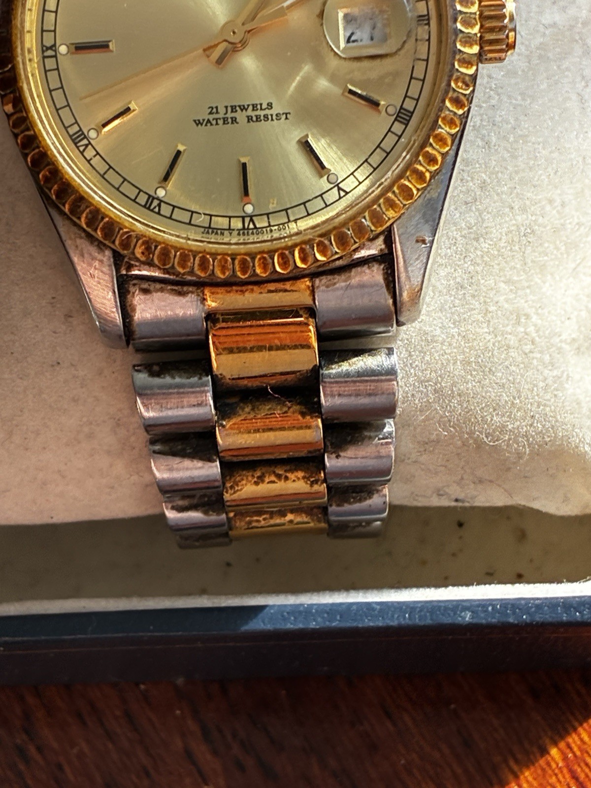 RARE Vintage Men’s Orient Automatic President Day Date Gold Dial Runs Great!