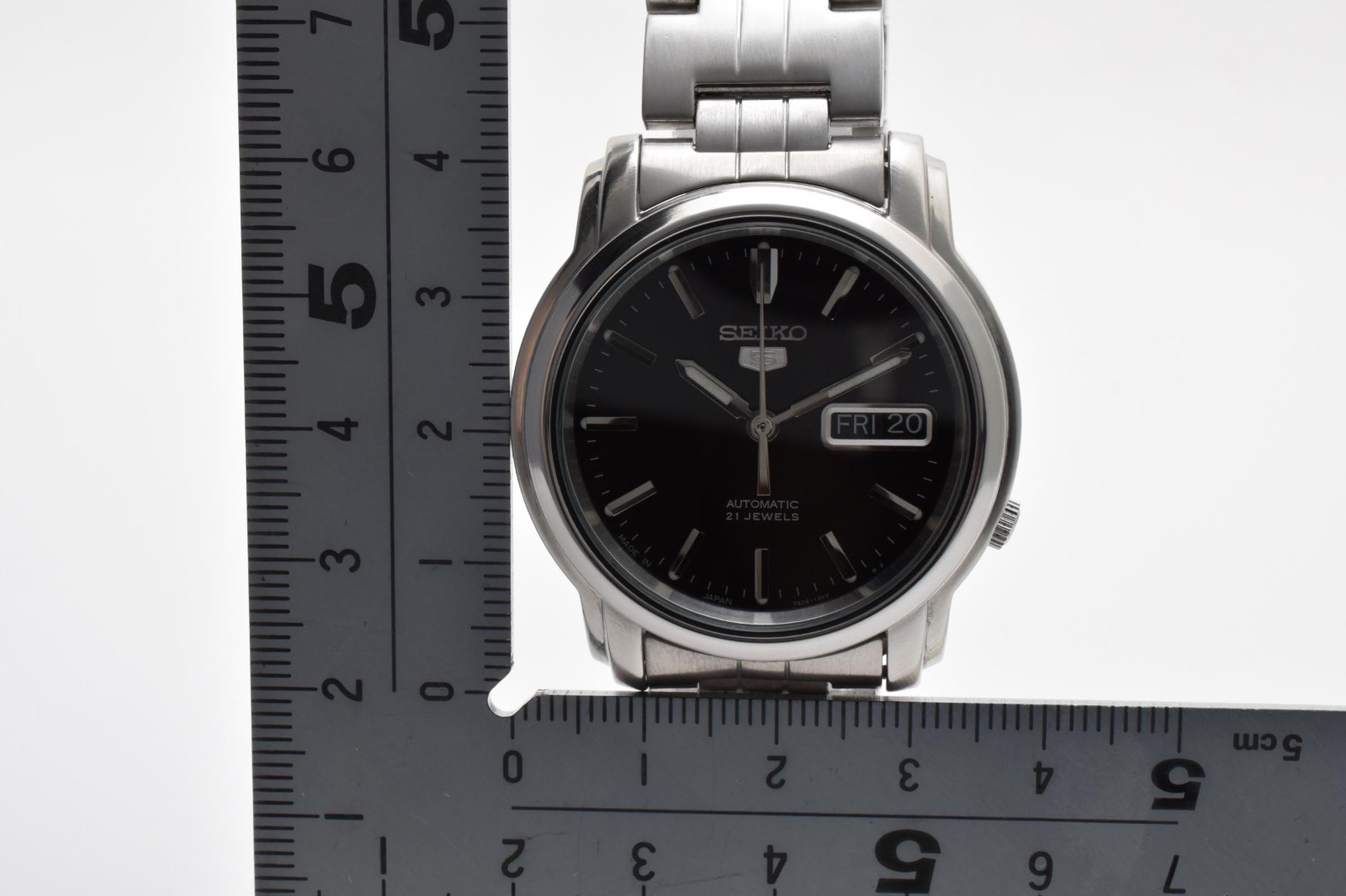 [ NEAR MINT ] SEIKO 5 7S26-03S0 Silver Dial 37mm Automatic Watch From JAPAN