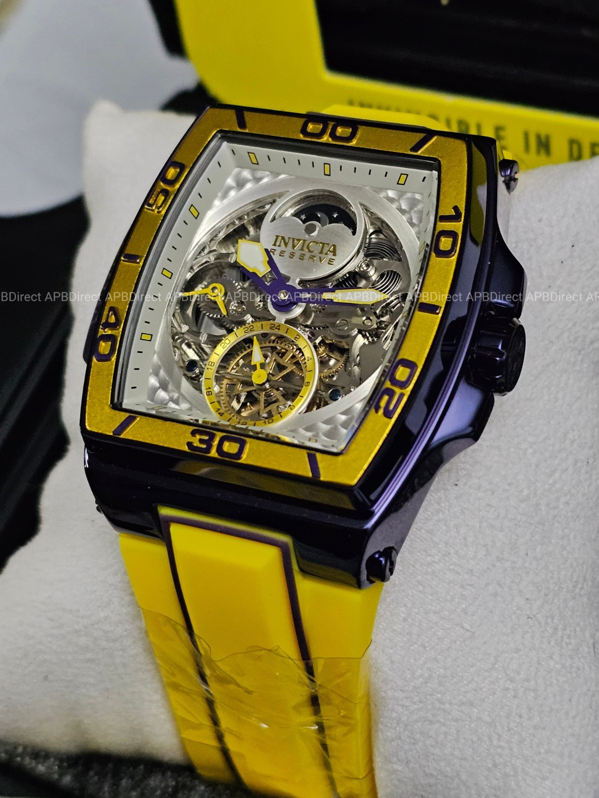 Invicta S1 Rally – DIABLO – Dual Time Automatic Dark Purple Reserve Mens Watch
