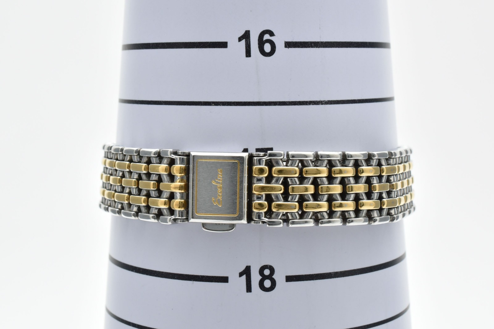Vintege 1990 SEIKO 7320-0410 Exceline Gold Roman Quartz Ivory Dial Ladies Watch