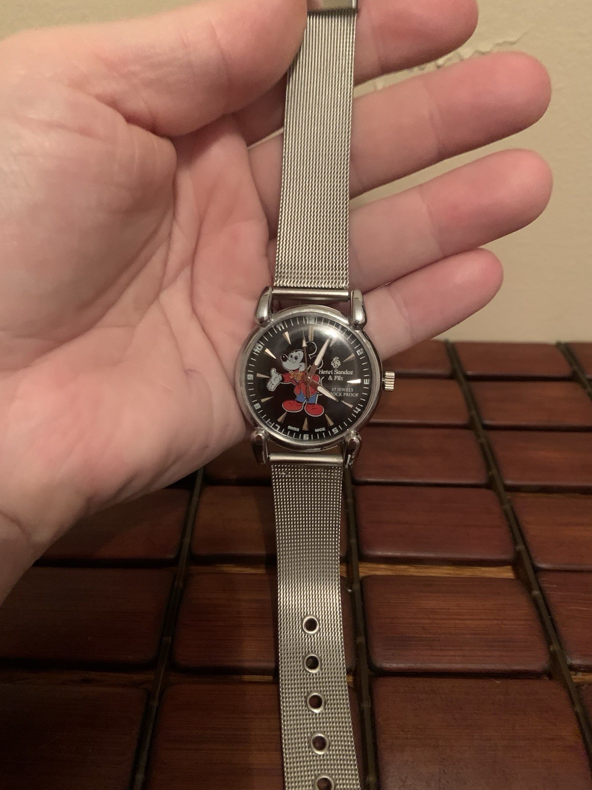 Henri Sandoz & Fils1777Z-88 Mickey Mouse Vintage Men’s Watch IIICABLOC
