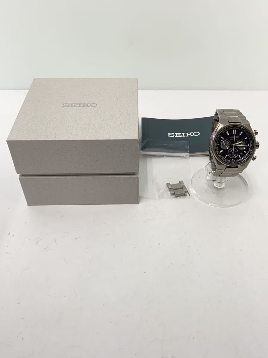 [B1S] Seiko Astron Nexter Titanium Solar Radio Gray Silver SBXY097 [h3x]