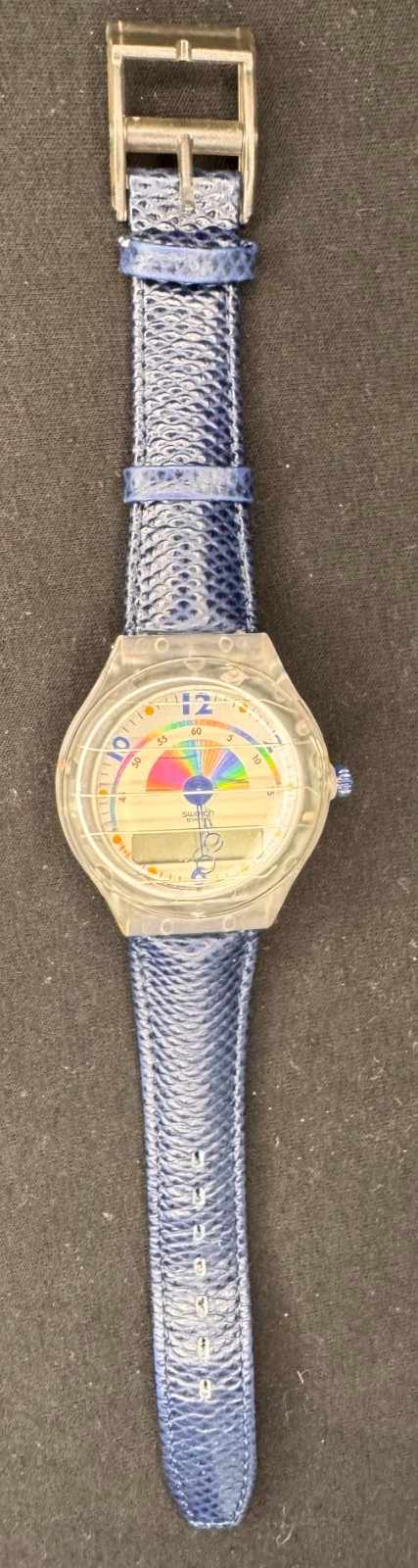 SWATCH 1993 PAGER BEEP UP Numeric Beeper Watch W/ Original Box & Accessories
