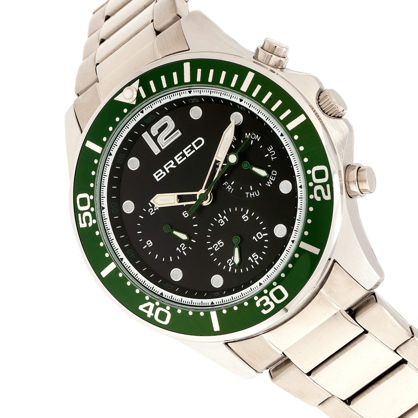 Pegasus Green/Silver | Black Dial Wristwatch BRD8102