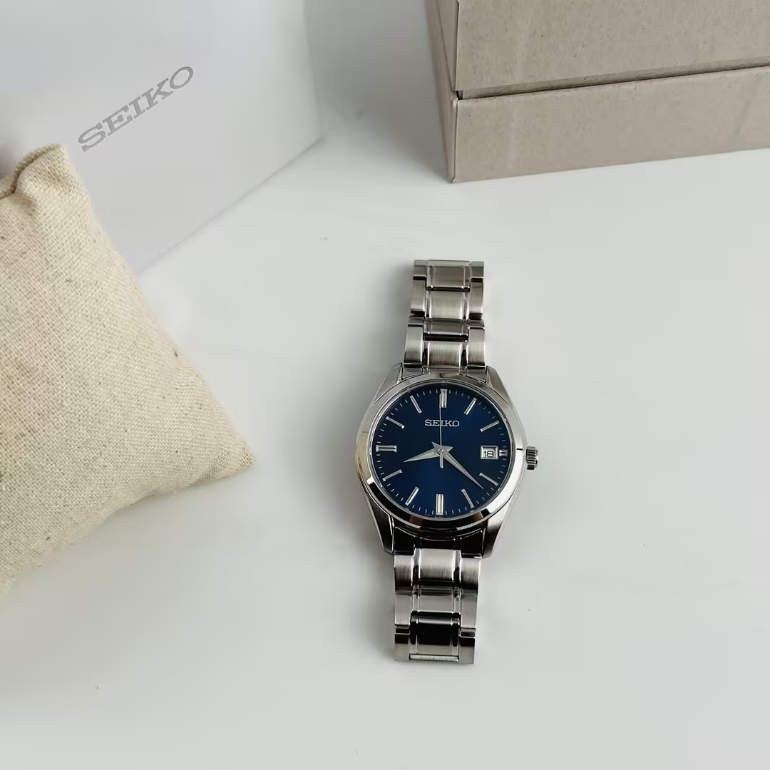 Seiko Essentials SUR309 Blue Dial Men’s Stainless Steel Quartz Watch 40.2mm