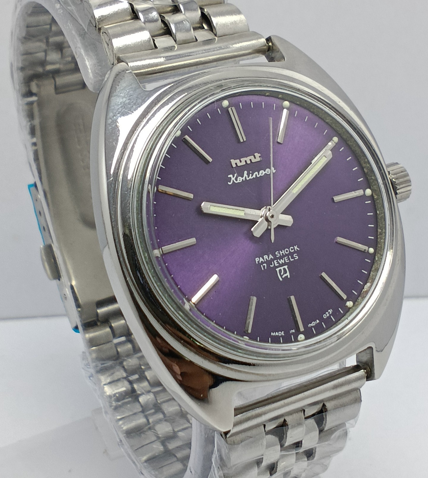 HMT Kohinoor 17 Jewels Hand Winding Wrist Watch For Men’s In Working Condition