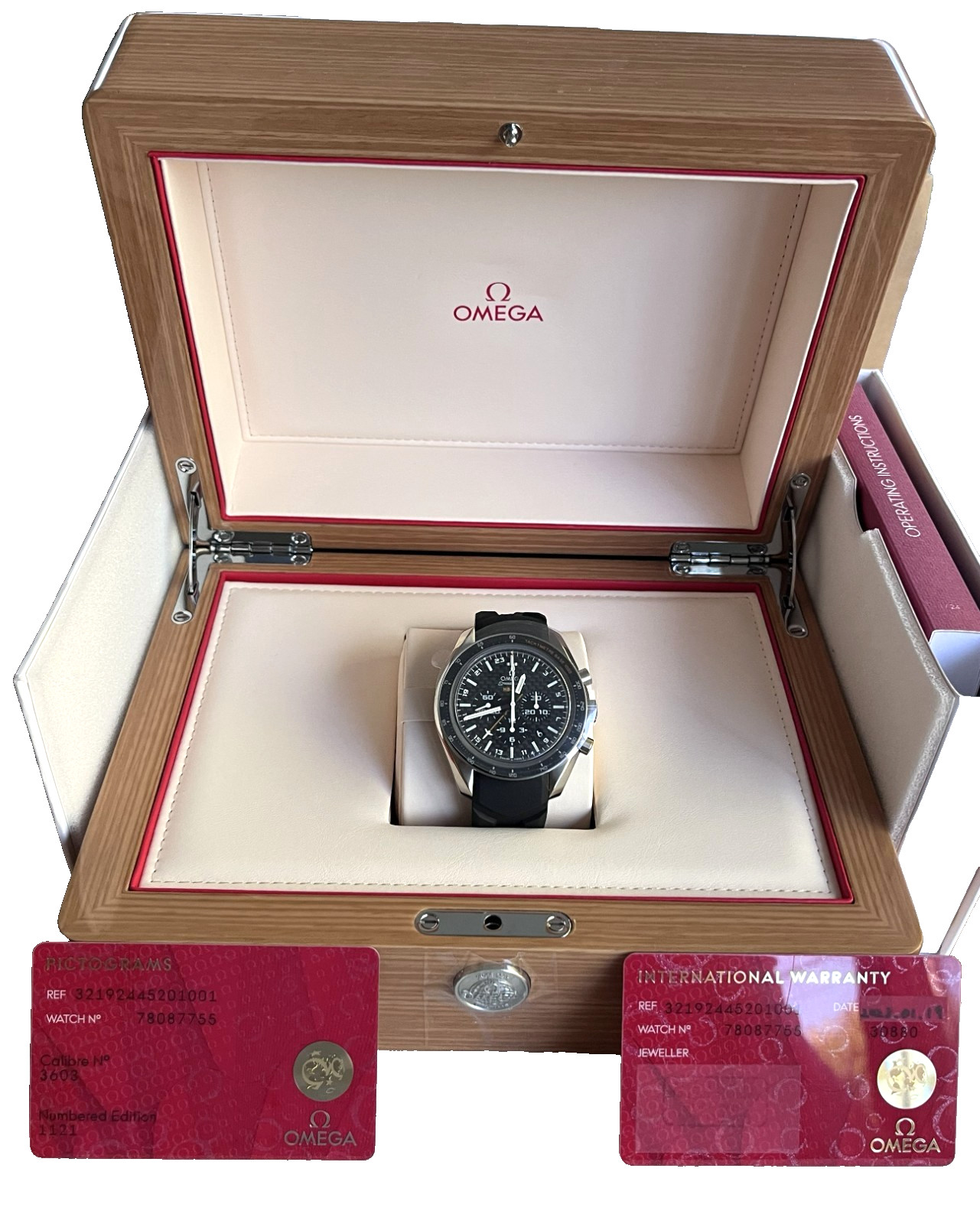 Omega Speedmaster Anniversary Series 44.25 mm, titanium on rubber strap