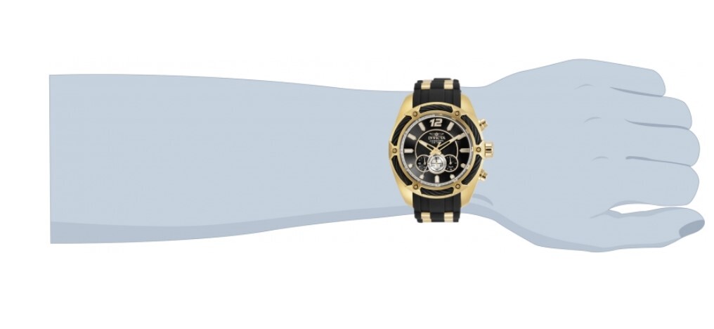 Invicta Bolt Men’s 52mm Black Dial Gold-Tone Miyota Chronograph Movement 31446