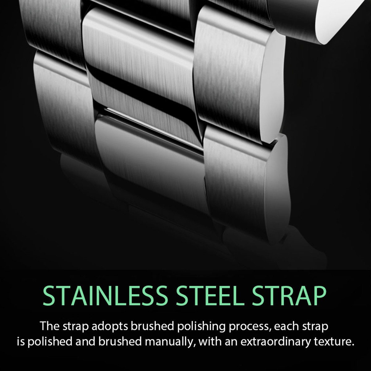 Men Watch Quartz Date Stainless Steel Luminous 3ATM Waterproof Wristwatch Boxed