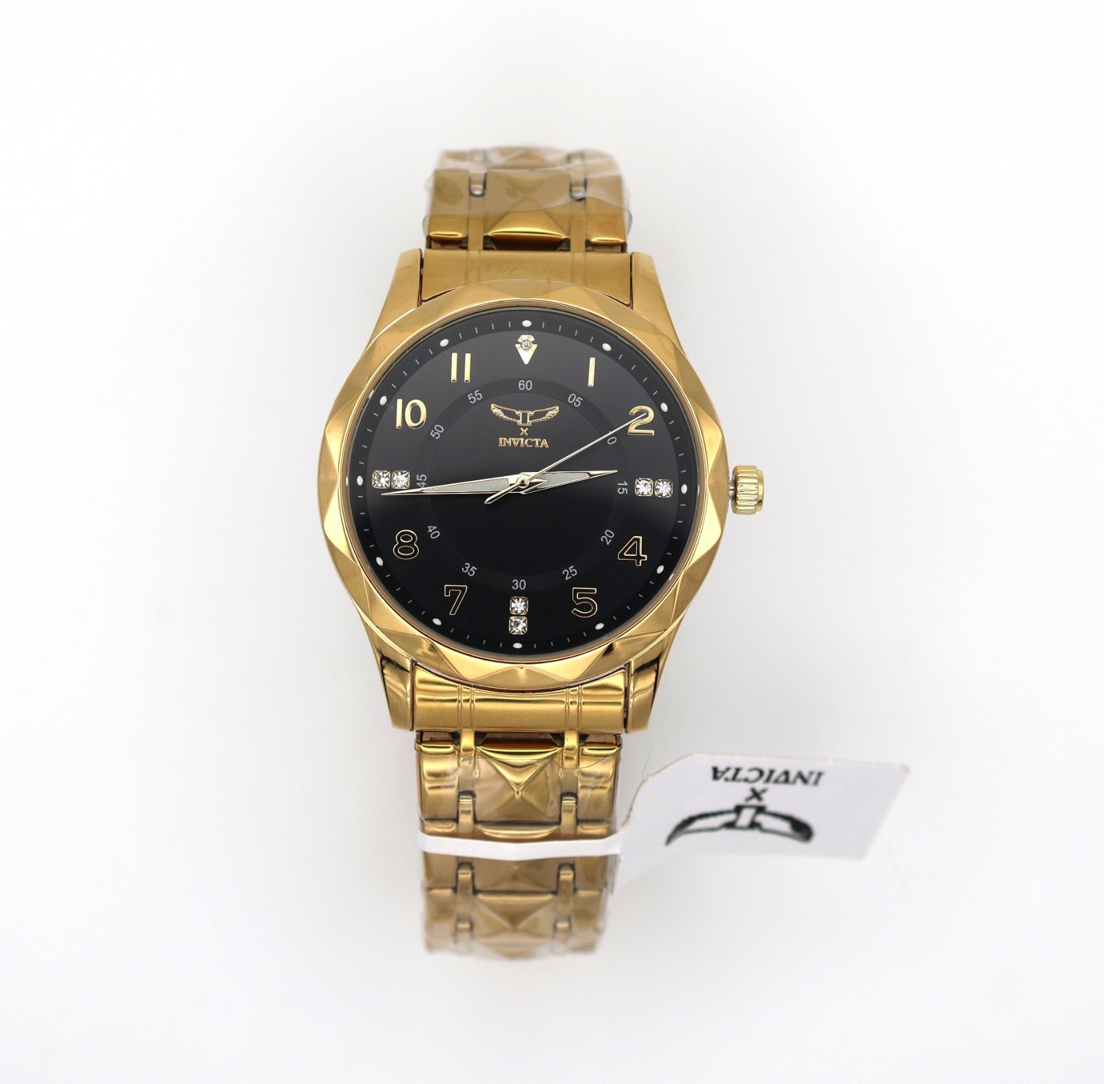 Invicta Specialty 69019 41mm Gold Tone Black Dial Stainless Steel Quartz