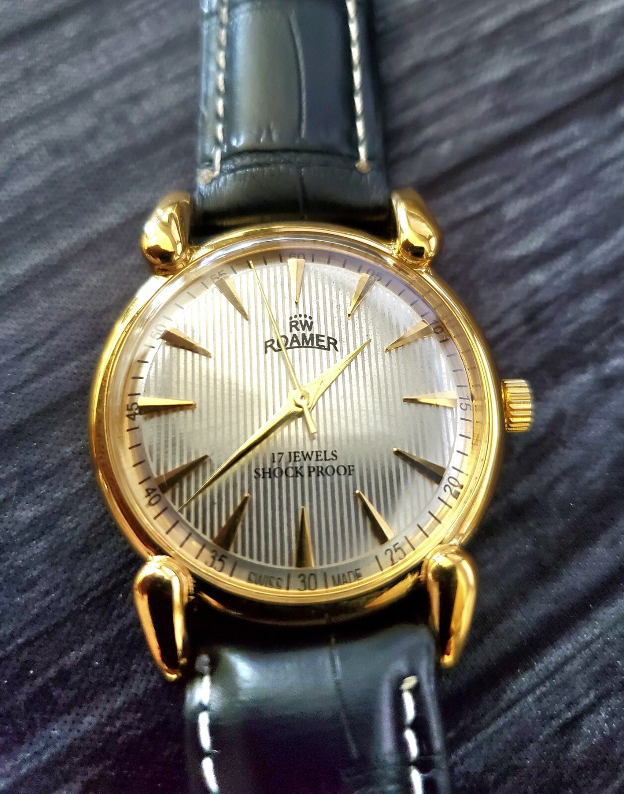 RARE Roamer Brevete Manual Swiss Watch Serviced Runs Great