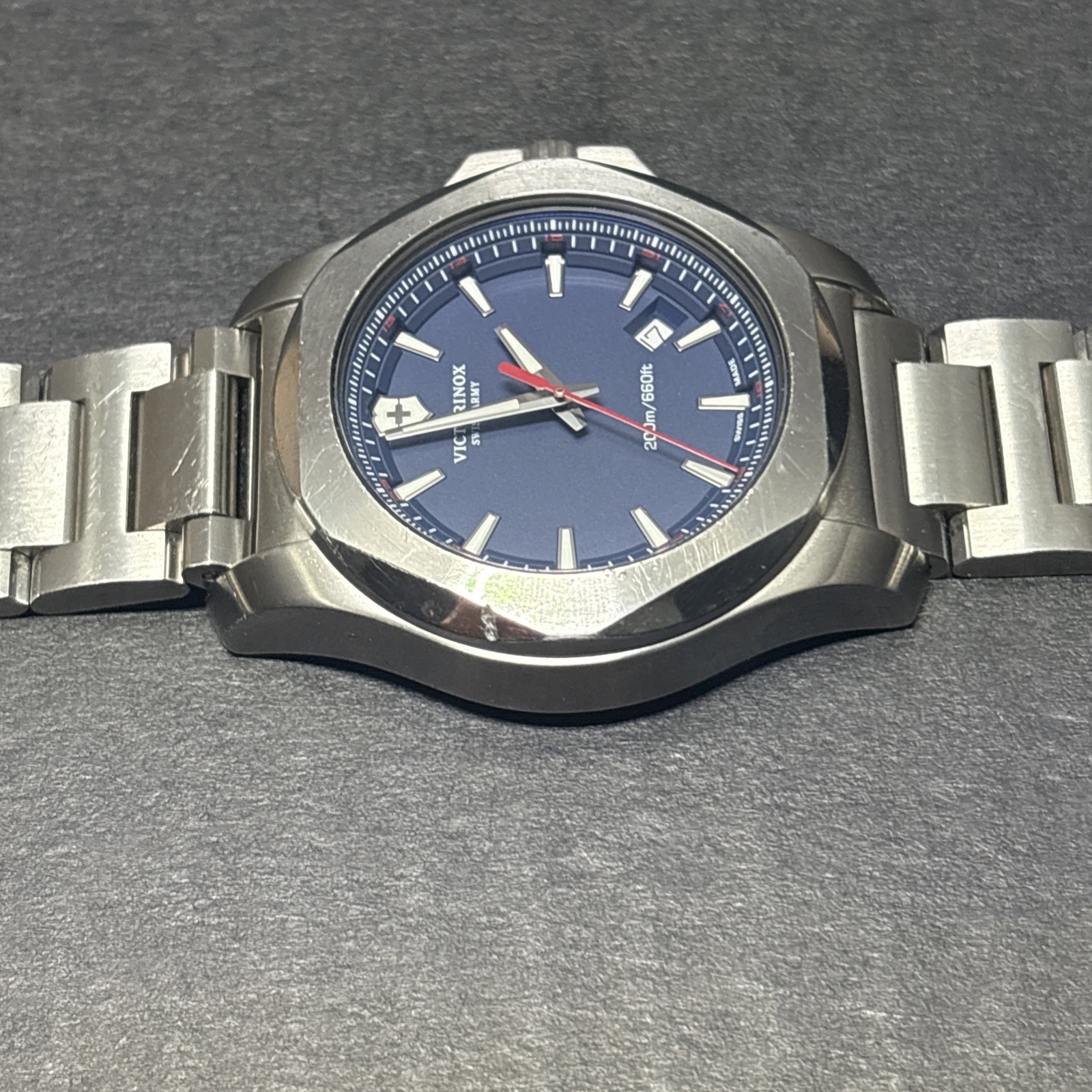 Victorinox 43mm Swiss Army I.N.O.X. Blue Dial Men’s Watch 200m/660ft 241724