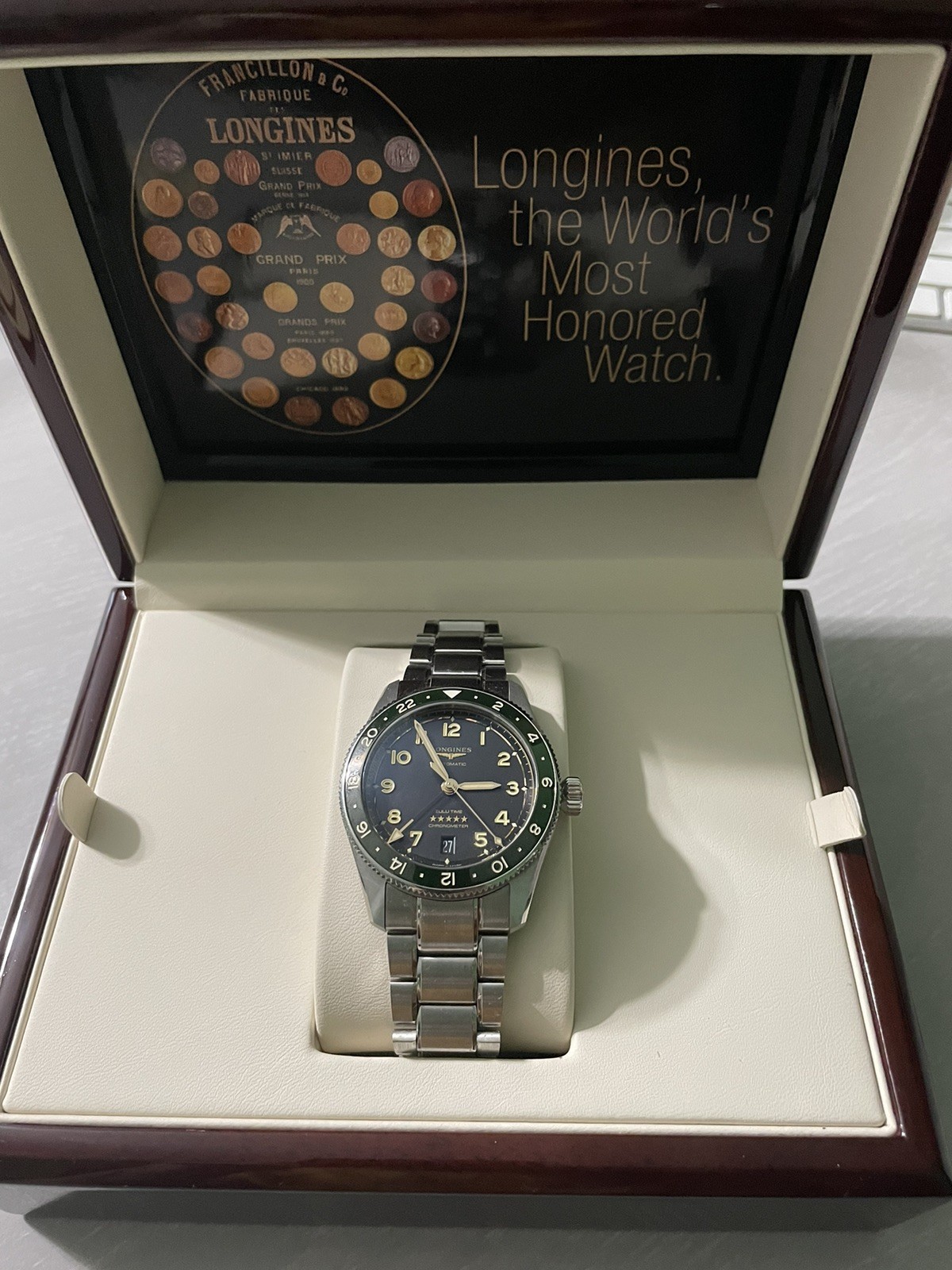 Longines Spirit Zulu Time 39mm Anthracite Dial GMT Men’s Watch L38024636