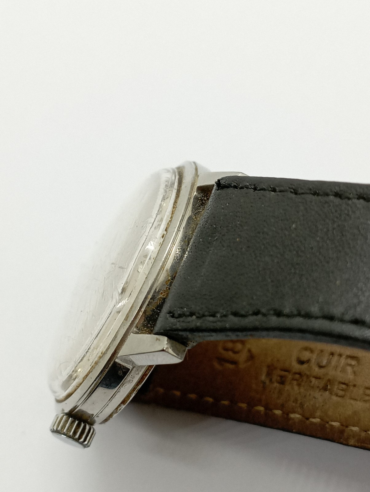 Vintage REGLEX ANCRE Cal. Cupillard 233-60 Watch Working Well ALL S. STEEL
