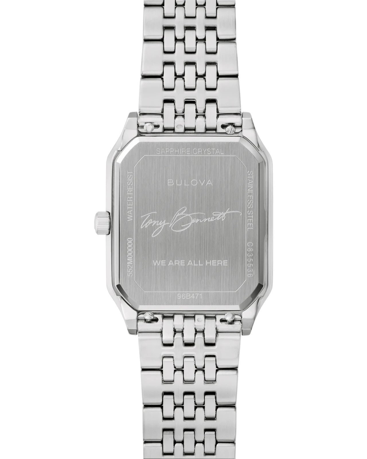 Bulova Men’s We Are All Here Date Window Silver Quartz Watch 32MM 96B471