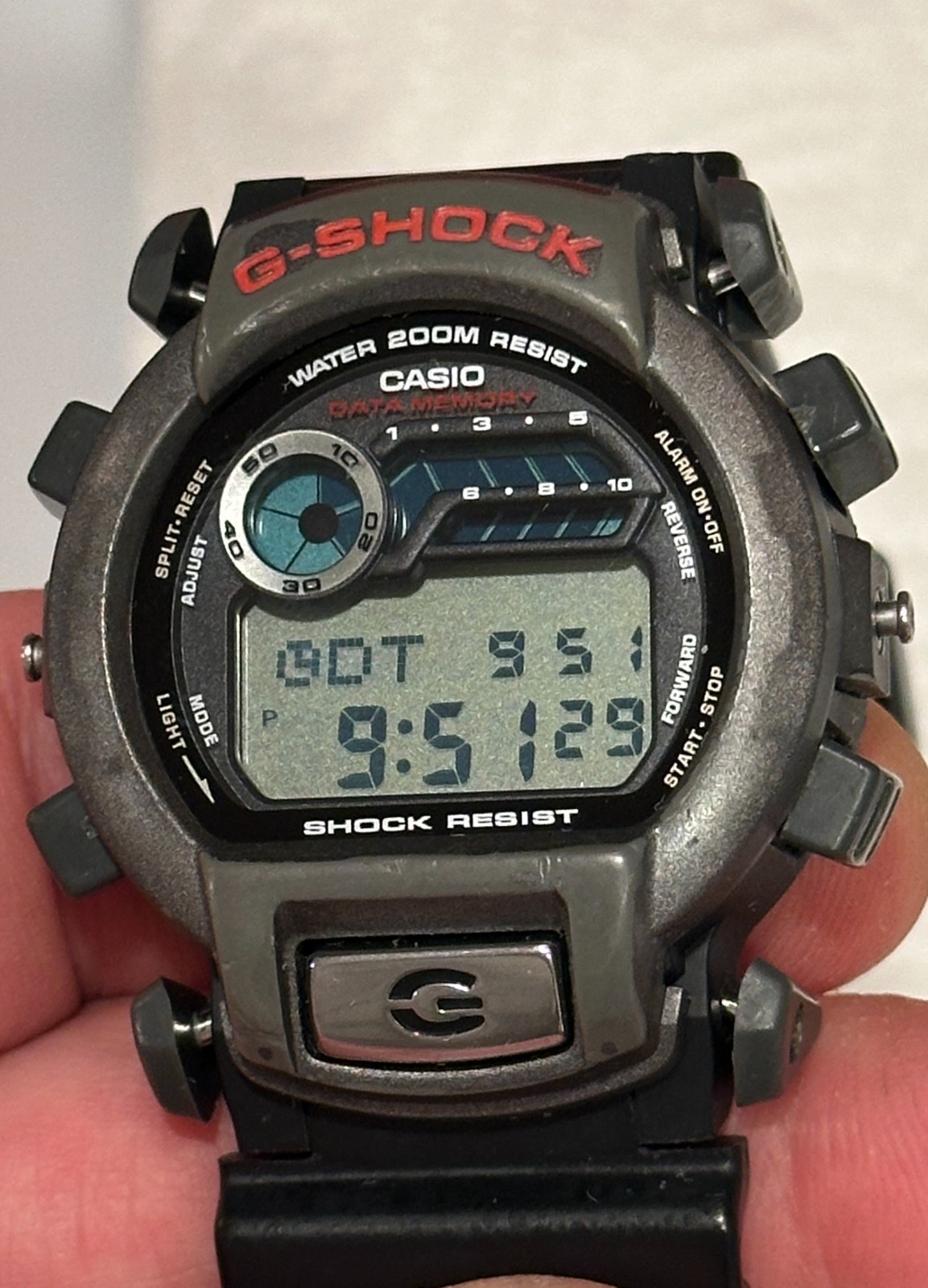 RARE CASIO Black G-Shock 2278 G-2210 Module 48mm Watch Used see description