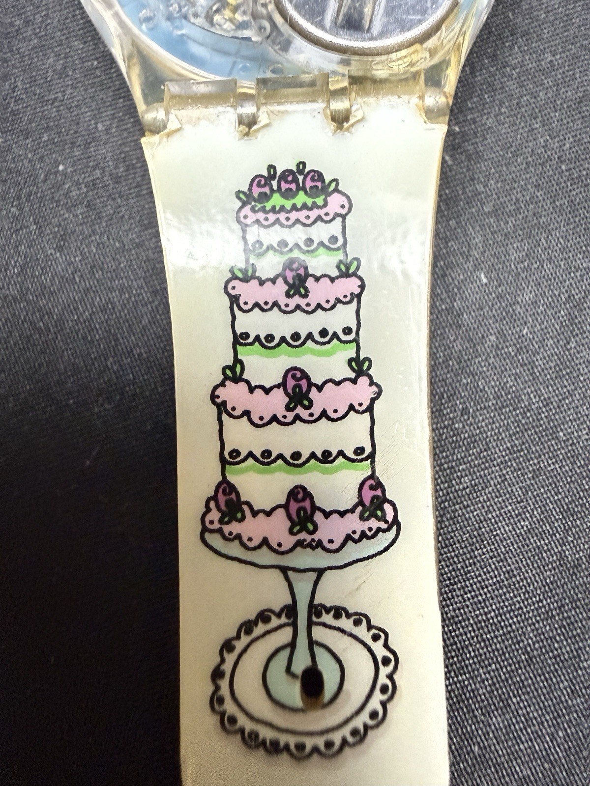 Swatch Watch 1999 Wedding GV110 Swiss Made I Do! 1990s Bride & Groom – Read