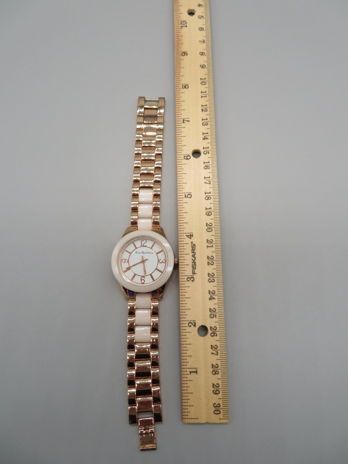 Kim Rogers Women’s Rose Gold & Pink Analog Wrist Watch New Battery Runs