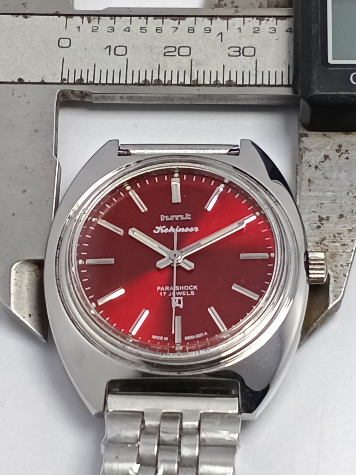 HMT Kohinoor 17 Jewels Hand Winding Wrist Watch For Men’s In Working Condition