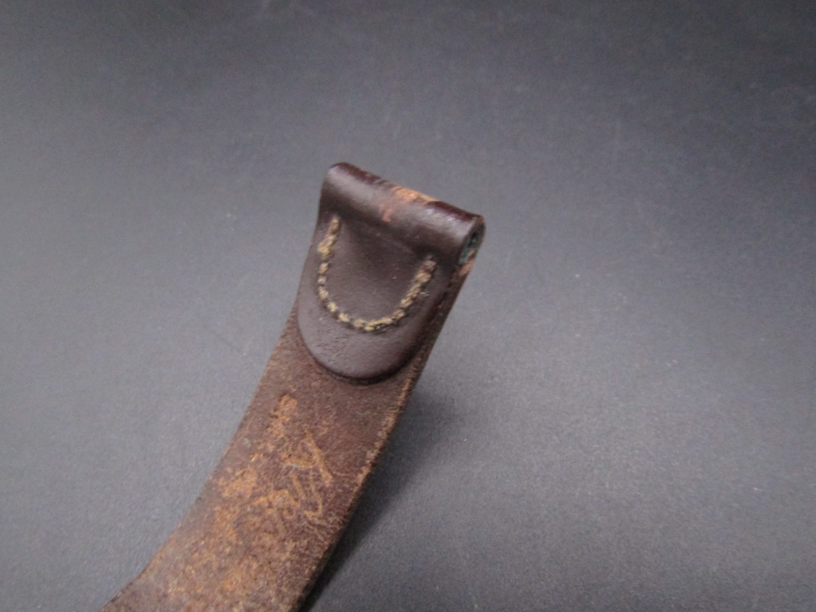 Vintage Rare Kreisler Shell Cordavan Leather Dark Brown Watch Band Strap 17mm