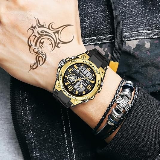 Reloj Para Hombre Relojes De Cuarzo Reloj Militar Digital Deportivo De Buceo NEW