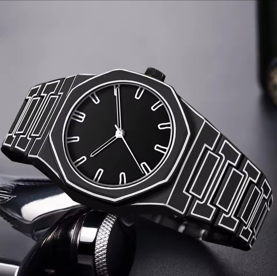 Sketch Watch for Men Minimalist Fashion Wristwatch Creative Geometric Design