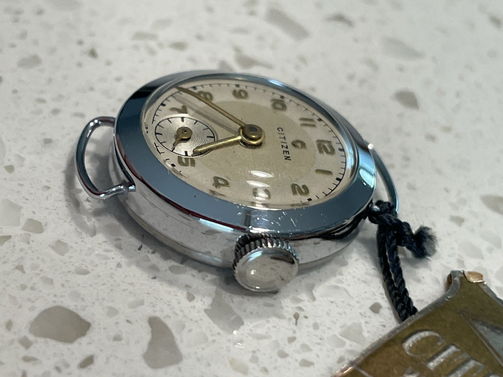 NOS Vintage Citizen “C-mark” Mechanical Watch Sub Seconds Runs 21mm