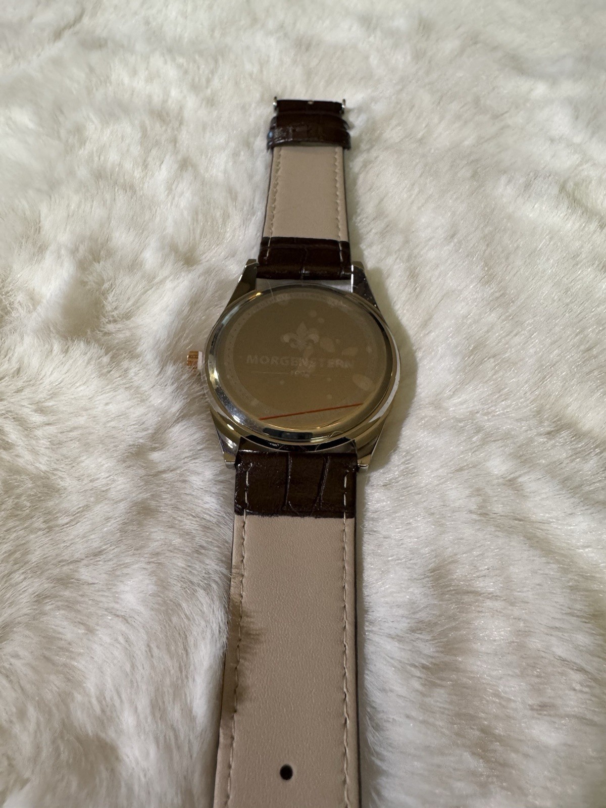 Morgenstern Le Bijou Grand Jewel Quartz Black Dial Brown Strap Box