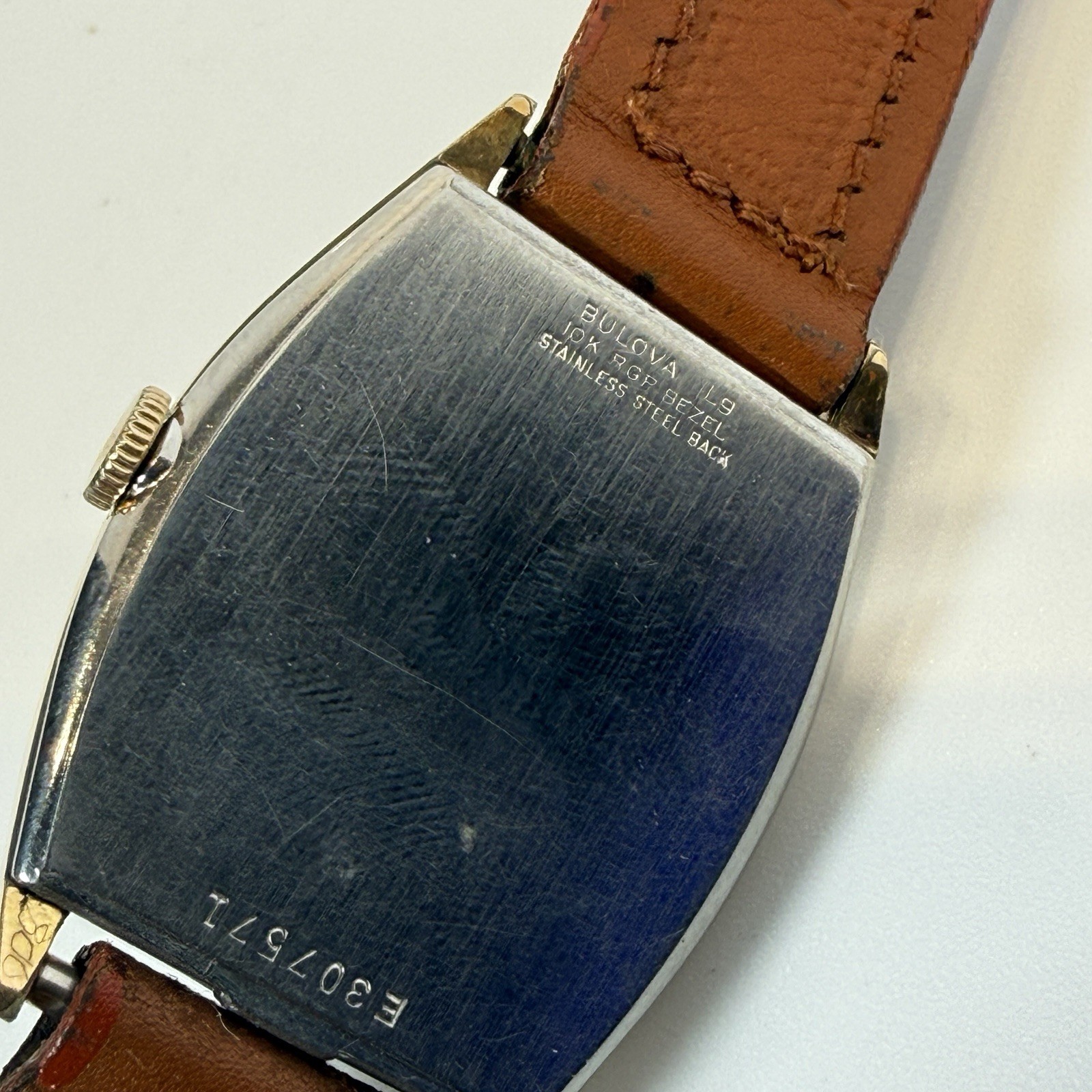 Vintage Bulova Watch Mechanical 17 Jewels 11 AF Swiss Deco Style Wind Up Runs