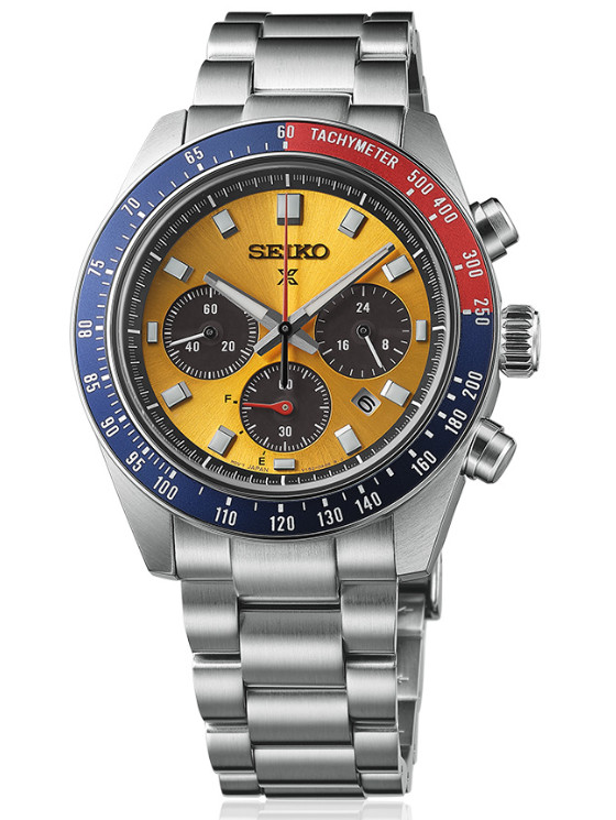 Seiko Prospex Speedtimer Solar Chronograph Dual-tone bezel Men’s Watch SSC947P1
